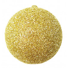 Елочная фигура Шар с блестками, 25 см, цвет золотой