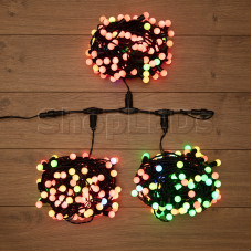 Гирлянда "LED ClipLight - МУЛЬТИШАРИКИ" 24V, 3 нити по 20 метров, RGB, IP54, SL323-619